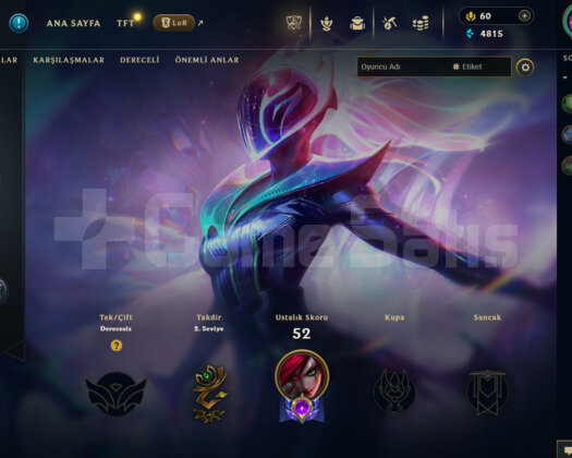 EUW 38 LEVEL HANDAMDE 6 SKİNLİ MAİLLİ FRESH HESAP!