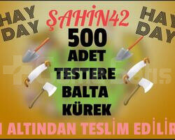 500 ADET İSTEDİĞİNİZ TESTERE - BALTA - KÜREK