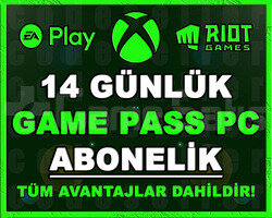 GAME PASS PC + EA PLAY + RIOT GAMES - 14 GÜNLÜK