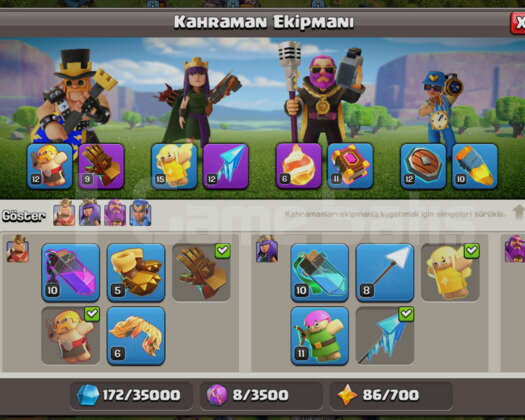 TH 13 MAX | 9 Skinli | 180 LVL | 65+ LVL | IDSIZ