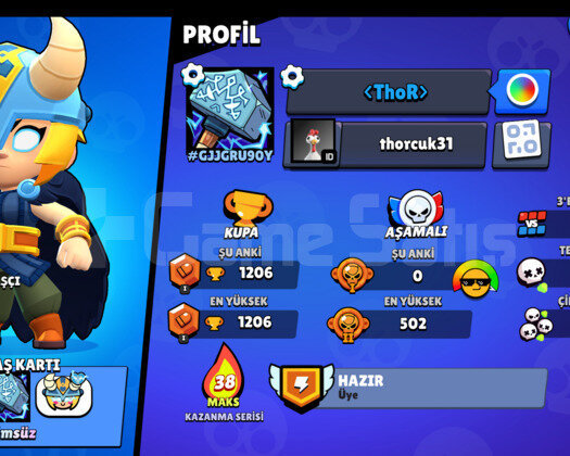 THOR BİBİLİ BRAWL STARS HESABI