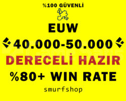 LOL EUW DERECELİ HAZIR UNRANKED FRESH HESAP