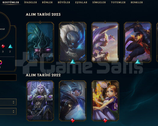 EUW Unranked | 10 Kostüm - 50 Hero | LoL Hesap