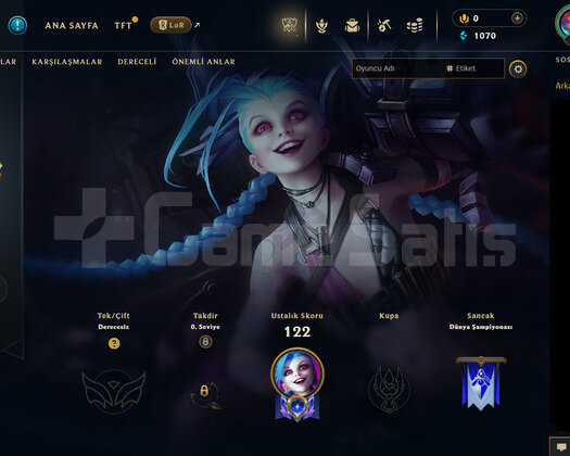 EUW Unranked | 10 Kostüm - 50 Hero | LoL Hesap