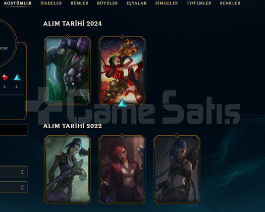 EUW Unranked | 8 Kostüm - 46 Hero | LoL Hesap