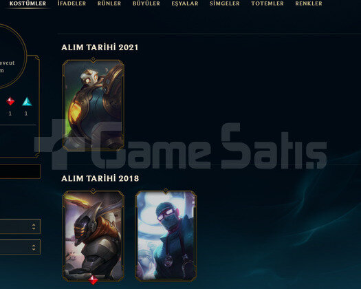 EUW Unranked | 8 Kostüm - 46 Hero | LoL Hesap