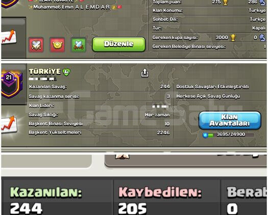 21 LEVELTÜRKİYE İSİMLİ MAX BAŞKENT Klan