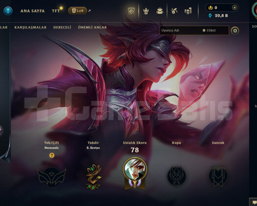 EUW 31 LEVEL HANDMADE 2 SKİNLİ MAİLLİ FRESH HESAP!