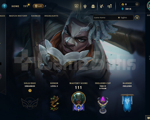 EUW Unranked | 6 Kostüm - 37 Hero | Handmade Hesap