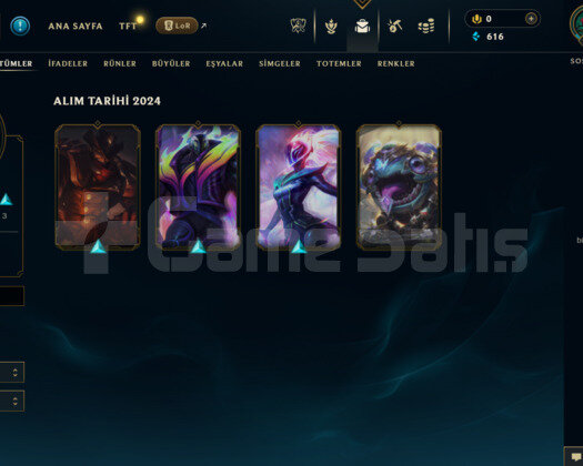 EUW 41 LEVEL HANDMADE MAİLLİ 4 SKİNLİ HESAP!!!