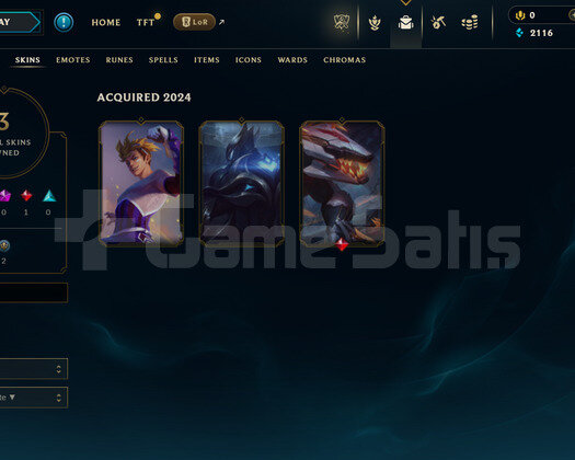 EUW Unranked | 3 Kostüm - 34 Hero | LoL Hesap