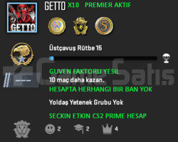 CS2 Prime | Premier Aktif | Yeşil Faktör + Garanti