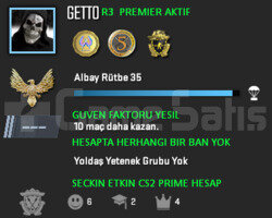 CS2 Prime | Premier Aktif | Yeşil Faktör + Garanti