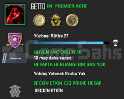 CS2 Prime | Premier Aktif | Yeşil Faktör + Garanti