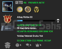 CS2 Prime | Premier Aktif | Yeşil Faktör + Garanti