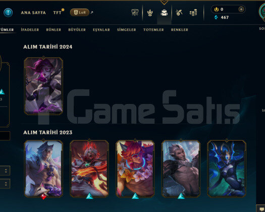 EUW 59 LEVEL HANDMADE 6 SKİNLİ MAİLLİ FRESH HESAP!