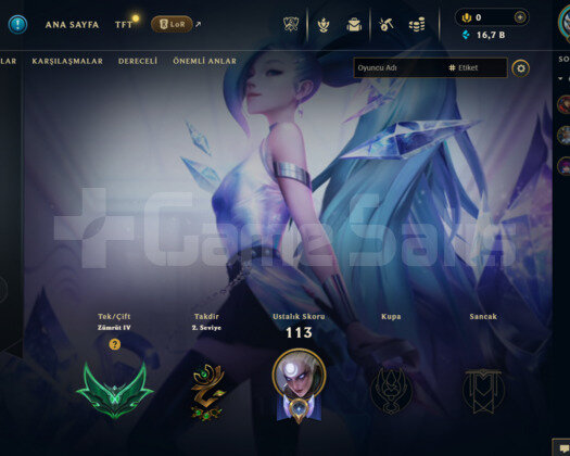 TR 36 LEVEL HANDMADE KDA SERAPHİNELİ MAİLLİ HESAP!
