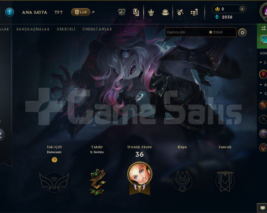30 Level Unranked Hesab Yüksek MMR