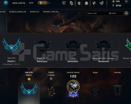 TR 8 WİN İLE Z1-Z2 MMR P1 KATA YONE YASUO SKİN!!