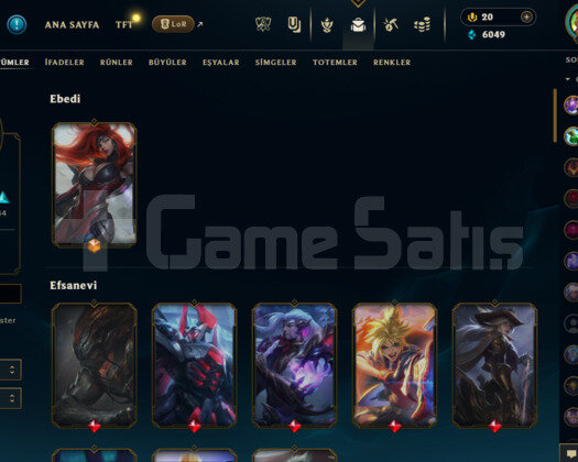 HESAP 91 LEVEL / 70 SKİN / 73 HERO VARDIR /
