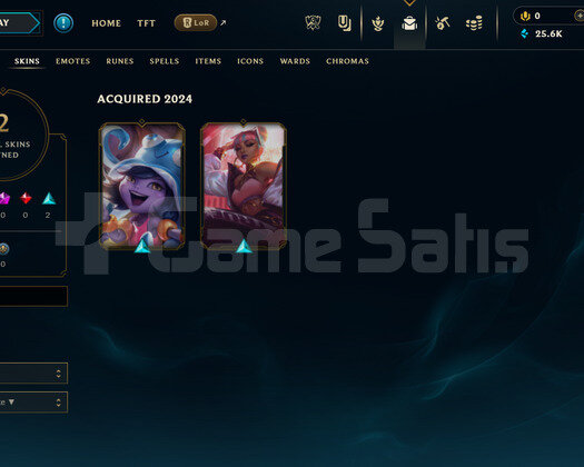 EUW Silver 2 | 2 Kostüm - 25K Mö | LoL Hesap