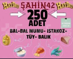 250 ADET BAL BALIK ISTAKOZ BAL MUMU ÖRDEK TÜYU