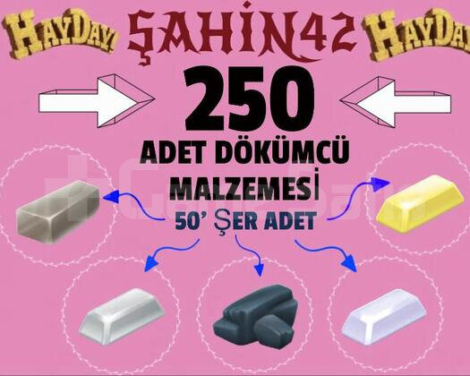 250 ADET EŞİT ŞEKİLDE KALİP ÇEŞİTLERİ