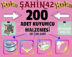 200 ADET KUYUMCU MALZEMELERİ 1 ALTİNDAN