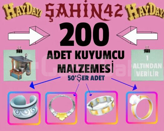 200 ADET KUYUMCU MALZEMELERİ 1 ALTİNDAN