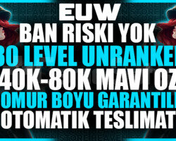 EUW BAN RİSKSİZ UNRANKED 40-80K MAVİÖZ