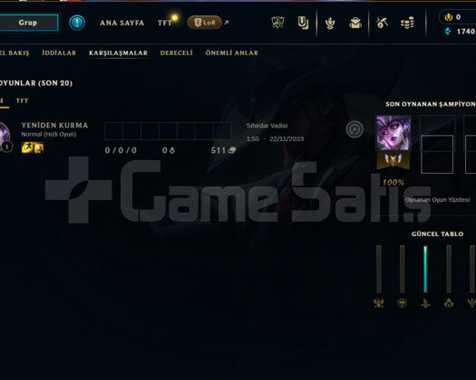 2020 KURULUM / 31 LEVEL / UNRANKED