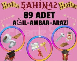 SEÇTİĞİNİZ 89 ADET AGİL-AMBAR-ARAZİ HIZLI TESLİMAT