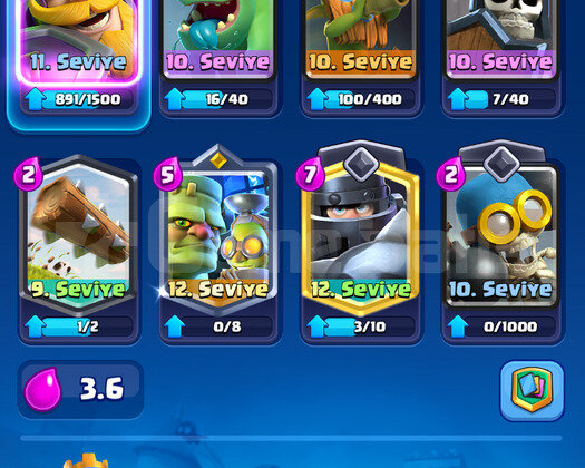 4500 Kupa clash royale hesap