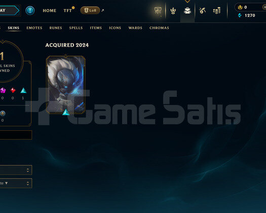 EUW Unranked | 1 Kostüm - 27 Hero | LoL Hesap