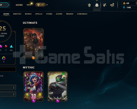 EUW 305 LEVEL - 147 HERO 125 KOSTÜM HANDMADE HESAP