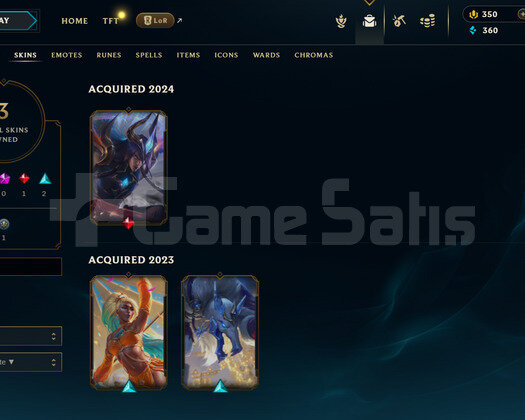 EUW Demir 2 | 3 Kostüm - 350 Rp | LoL Hesap