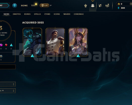 TR Unranked | 3 Kostüm - 26 Hero | LoL Hesap