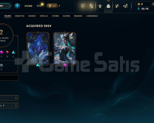 EUW Unranked | 2 Kostüm - 20K Mö | LoL Hesap