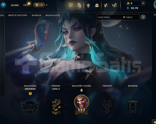 EUW Unranked | 2 Kostüm - 20K Mö | LoL Hesap