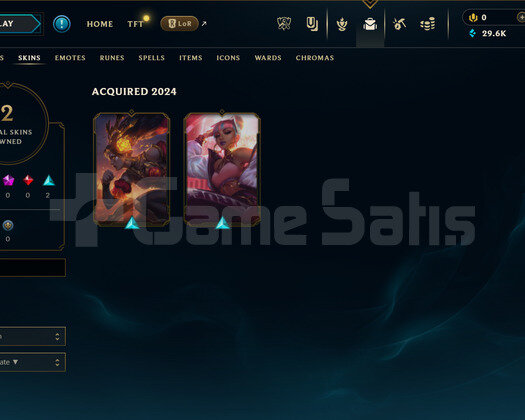 EUW Silver 2 | 2 Kostüm - 29K Mö | LoL Hesap