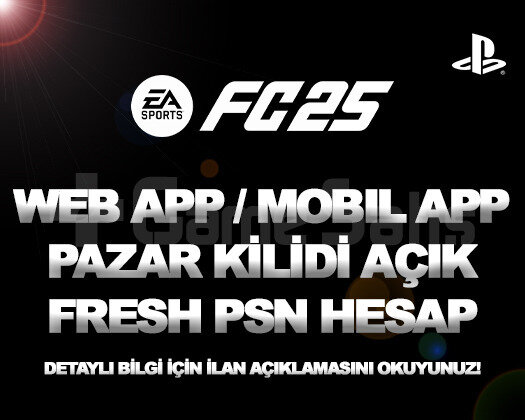 PAZAR KİLİDİ AÇIK FC 25 HESAP | PLAYSTATION