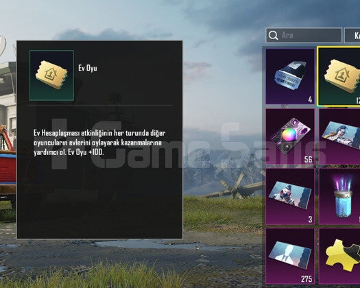 PUBG Mobile 120 Ev Oyu Direk Teslim