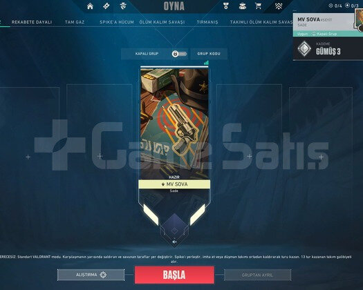 100 TR MAİL DEĞİŞEN VALORANT SKİNLİ HESAP