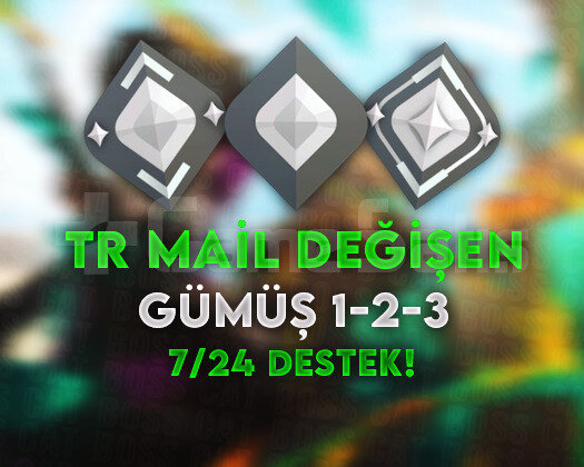 TR - SİLVER - MAİL DEĞİŞEN - GÜMÜŞ + 20 LEVEL