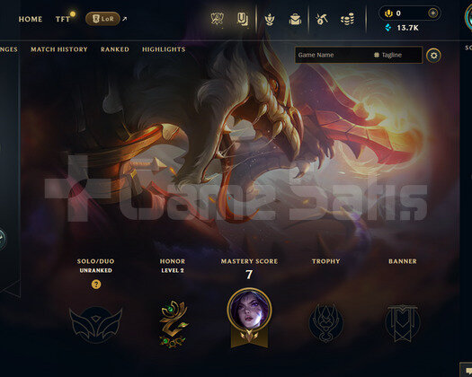 EUW Unranked | 2 Kostüm - 13K Mö | LoL Hesap