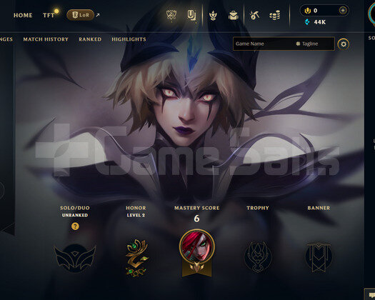 EUW Unranked | 1 Kostüm - 44K Mö | LoL Hesap