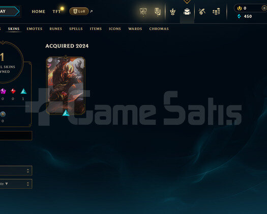 EUW Unranked | 1 Kostüm - 33 Hero | LoL Hesap