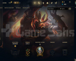 EUW Unranked | 1 Kostüm - 33 Hero | LoL Hesap