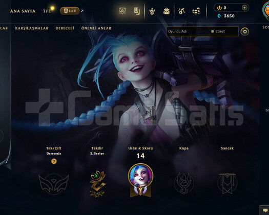 TR Unranked | 1 Kostüm - 31 Hero | LoL Hesap