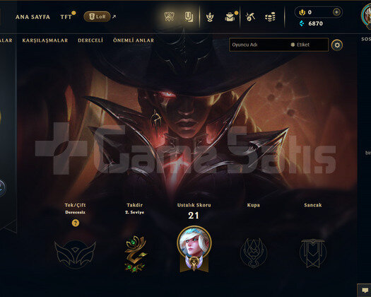 TR Unranked | 4 Kostüm - 29 Hero | LoL Hesap